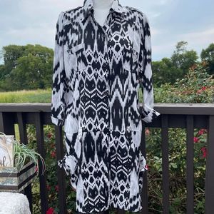 ADORABLE BOHO SHIRT DRESS BY ZACHI. SIZE M